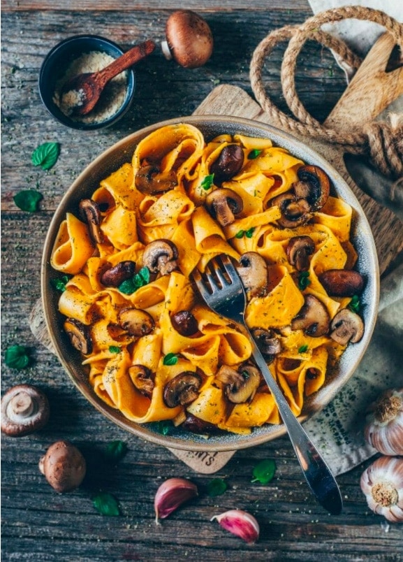 Sweet potato pasta