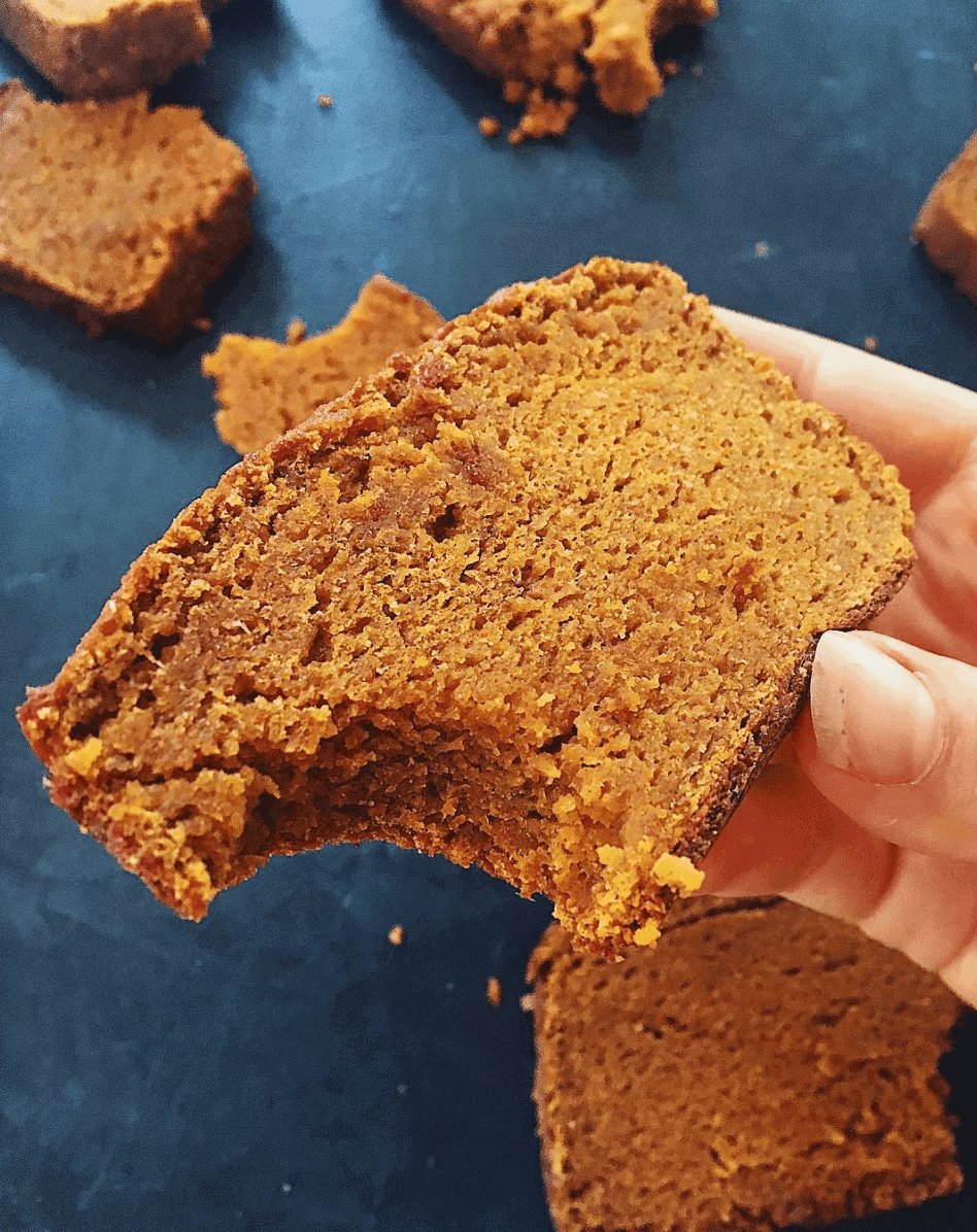 Sweet potato pumpkin spice paleo bread