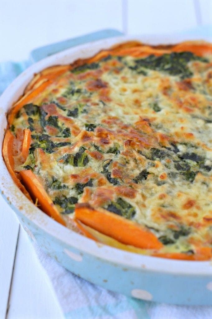 Sweet potato quiche