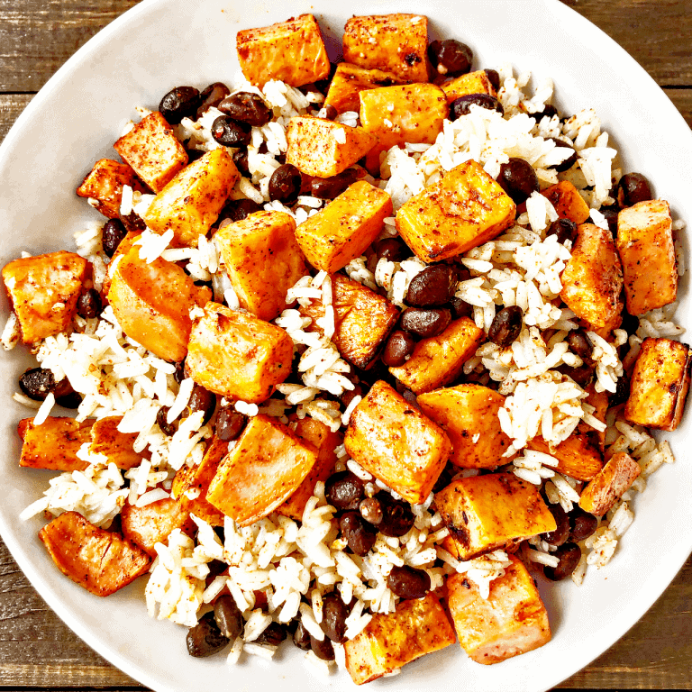 Roasted sweet potato bowls