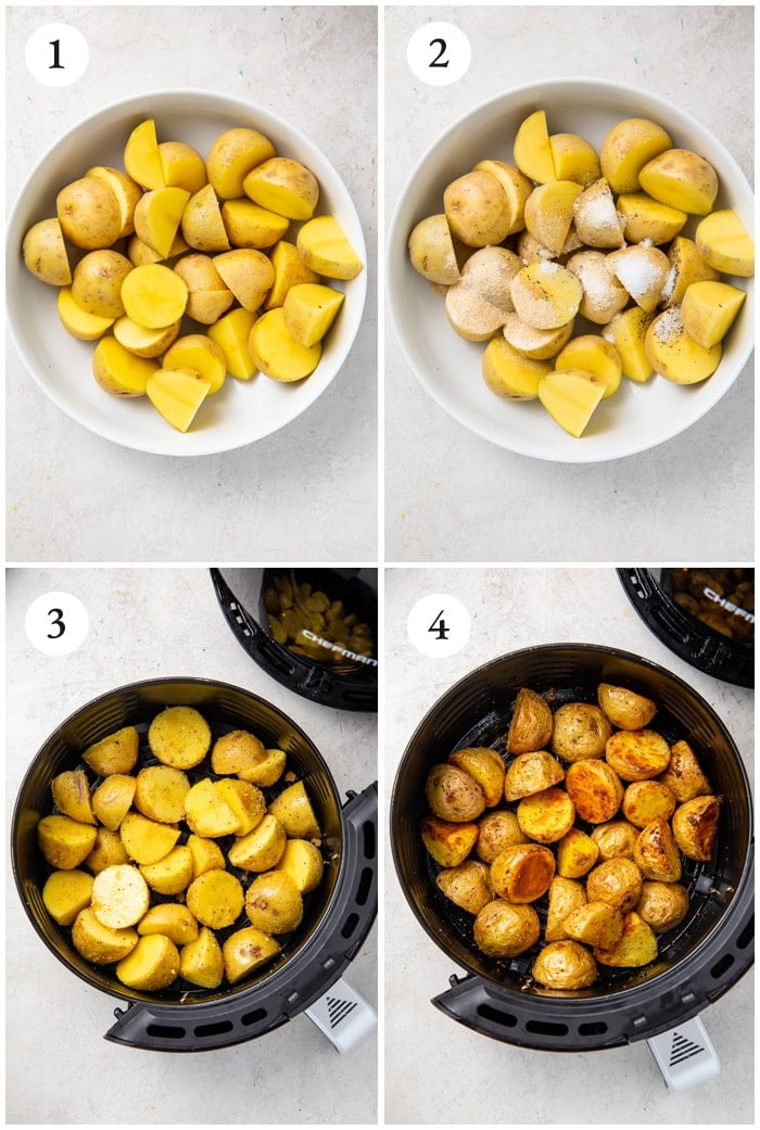 Instructions for air fryer potatoes