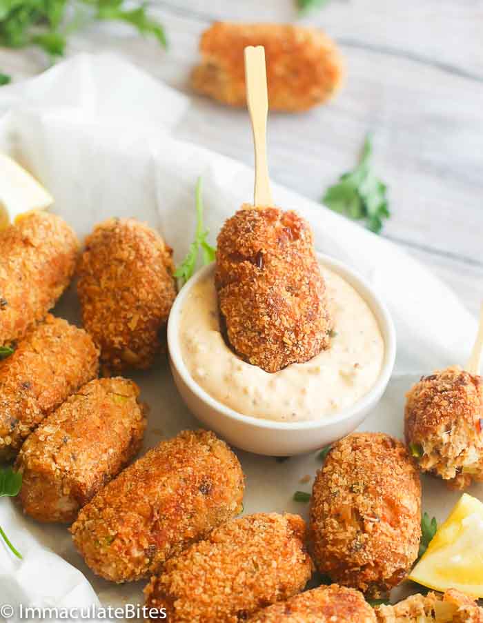 Salmon croquettes