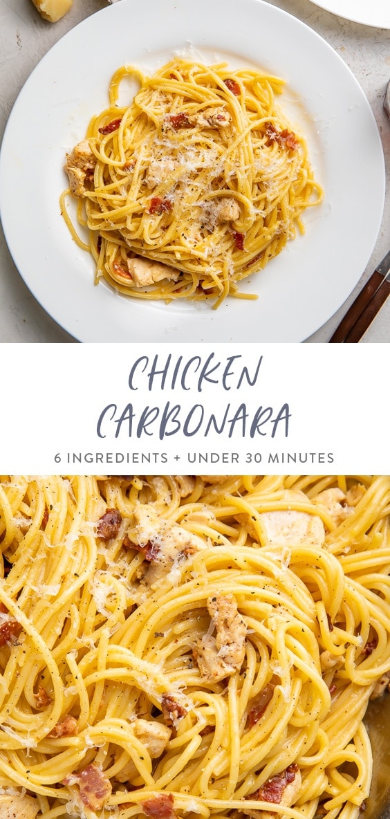 Chicken carbonara