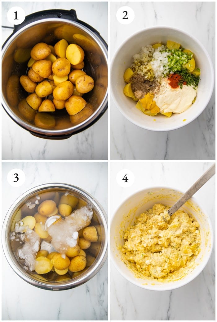 Instructions for Instant Pot potato salad