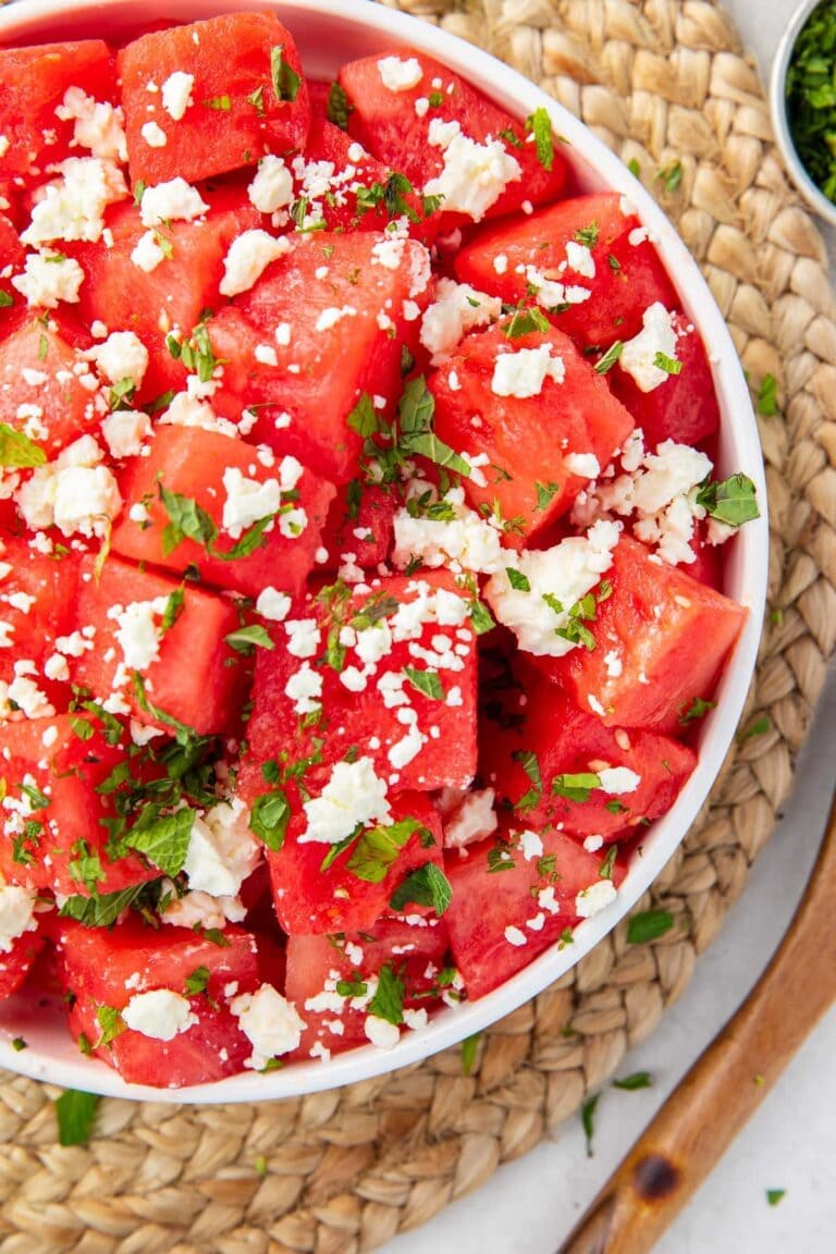 Watermelon Feta Salad with Mint