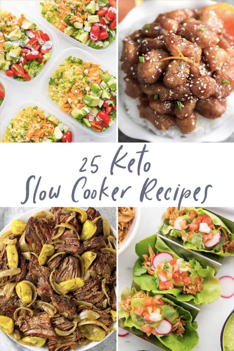 25 Keto slow cooker recipes graphic