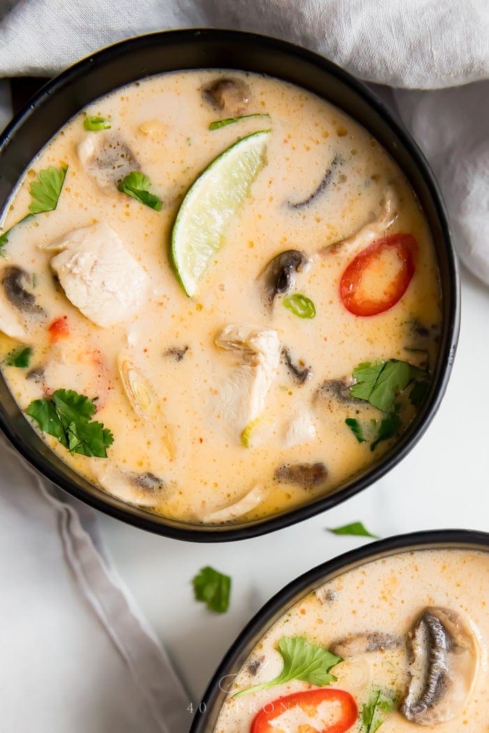 40 Aprons tom kha gai soup