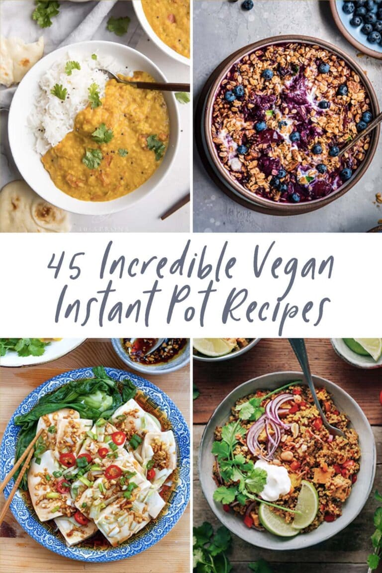 45 Incredible Vegan Instant Pot Recipes graphic