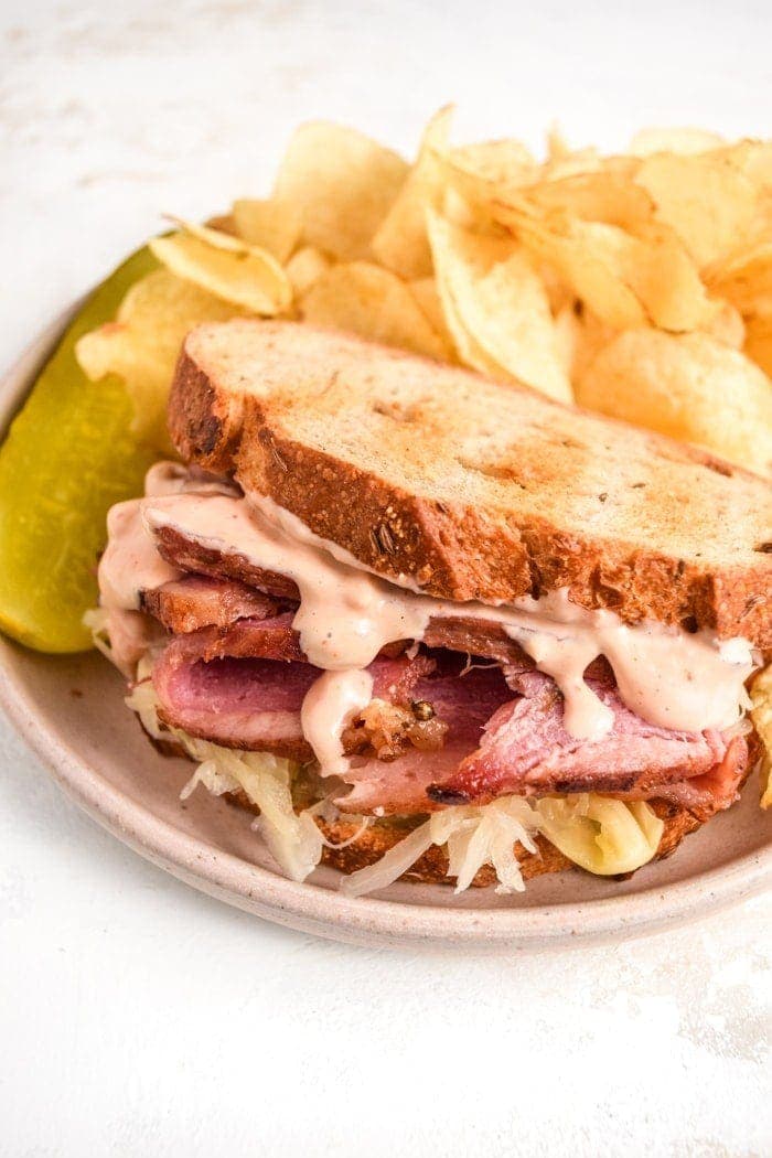 Corned Beef Sandwich Close-Up