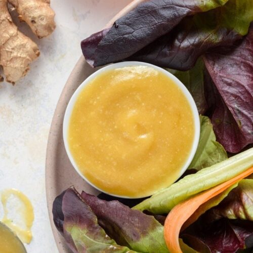 Miso Dressing With Salad