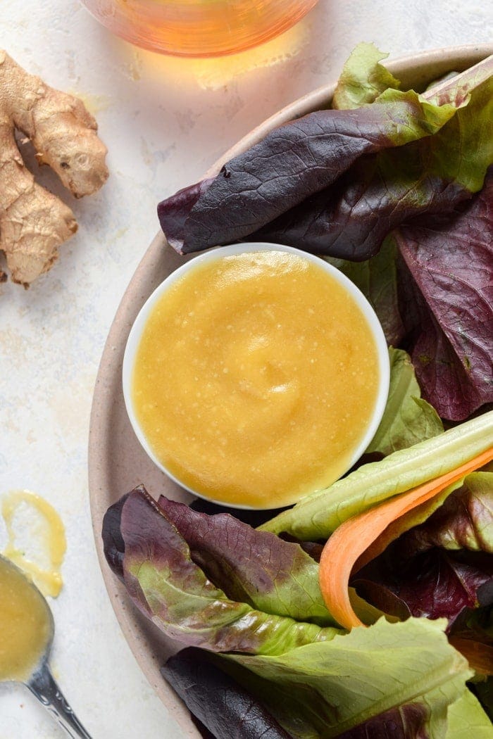 Miso Dressing With Salad