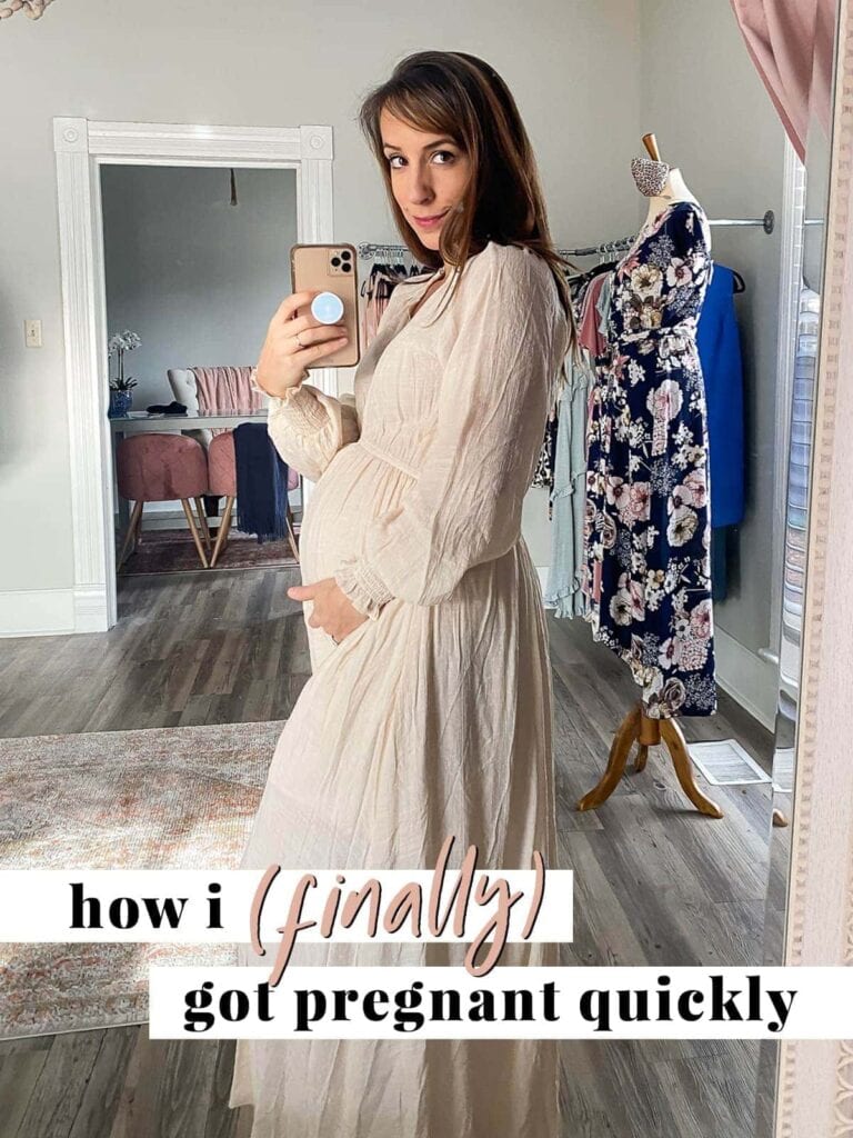 Graphic for "How I (Finally) Got Pregnant Quickly" post