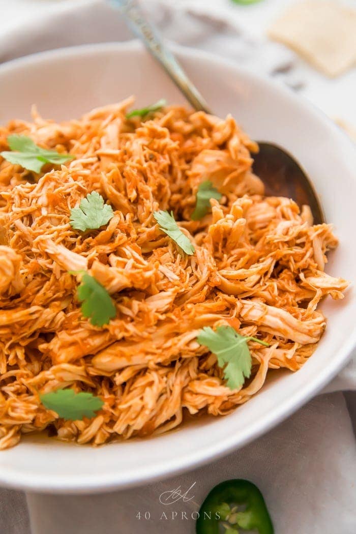 3-ingredient shredded Mexican chicken