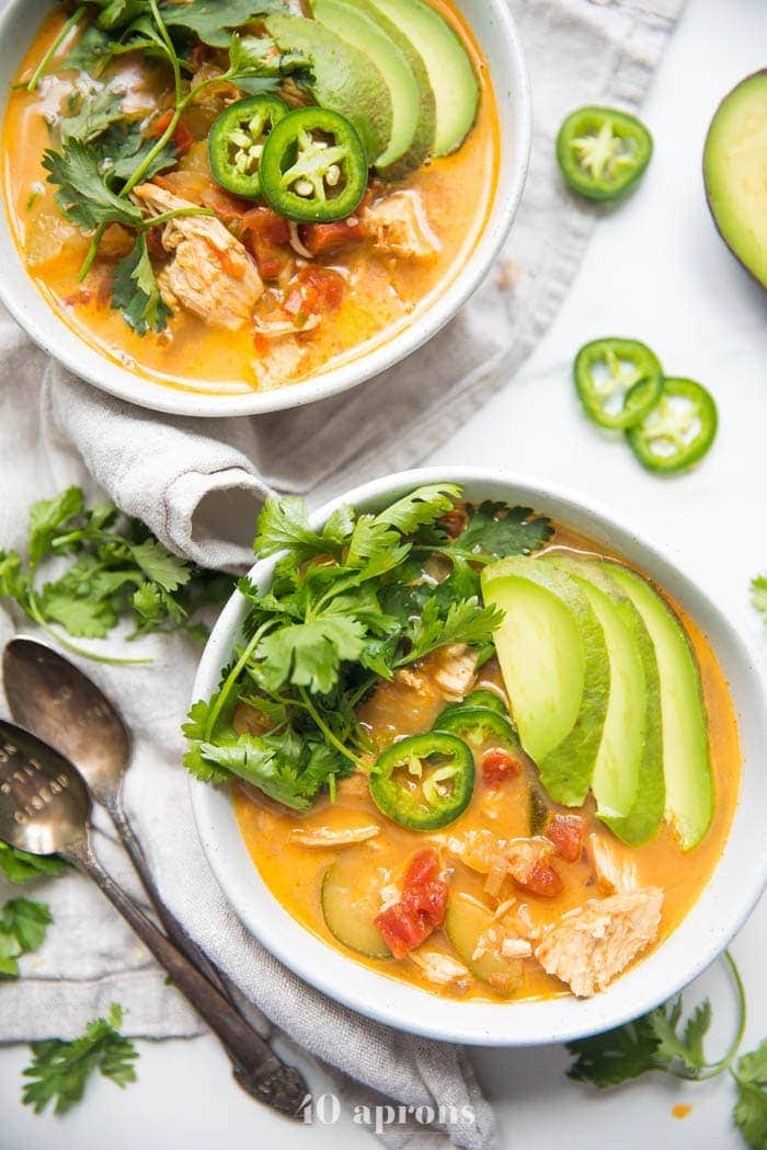 Chicken tortilla-less soup