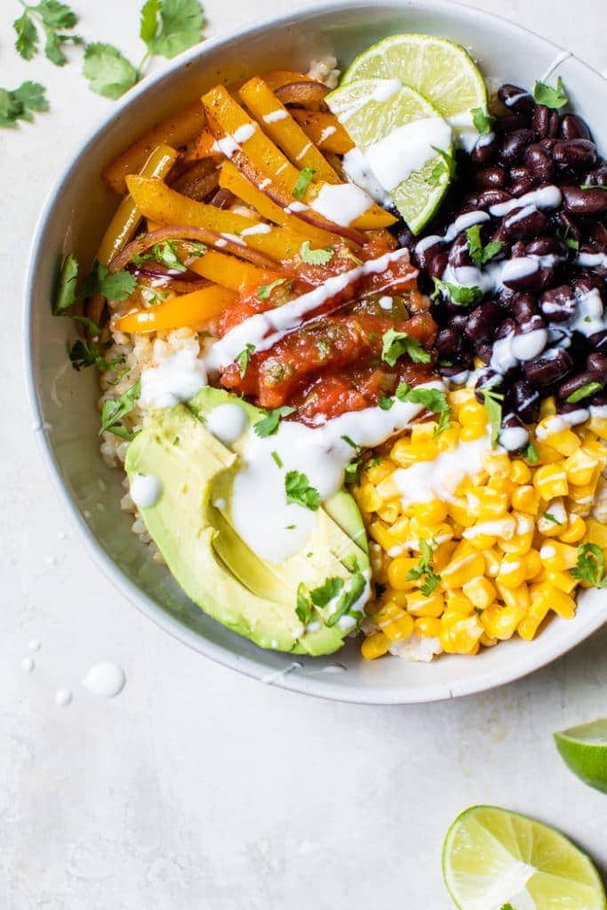 Vegan burrito bowl