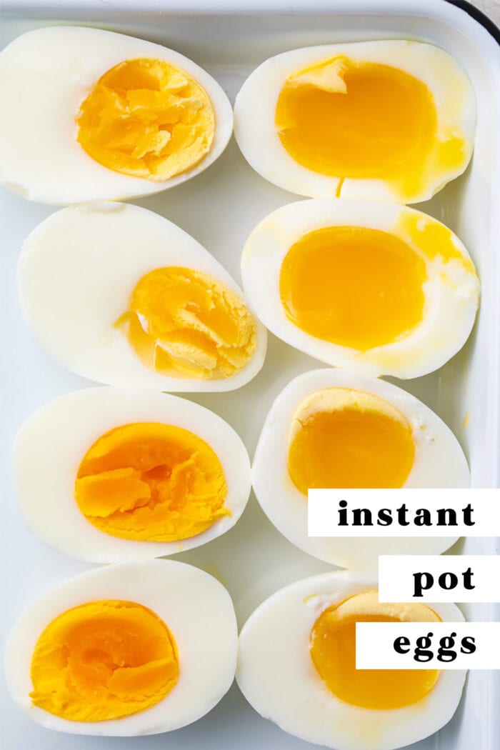 Pinterest graphic for Instant Pot eggs