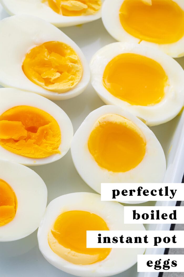 Pinterest graphic for Instant Pot eggs