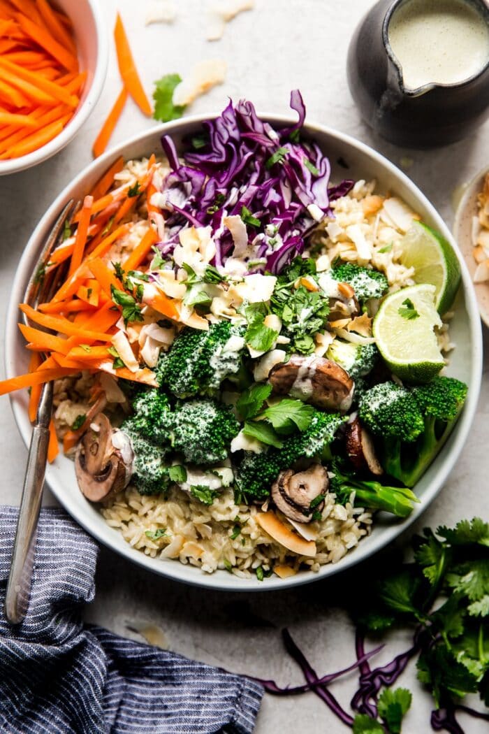 Green curry Buddha bowl