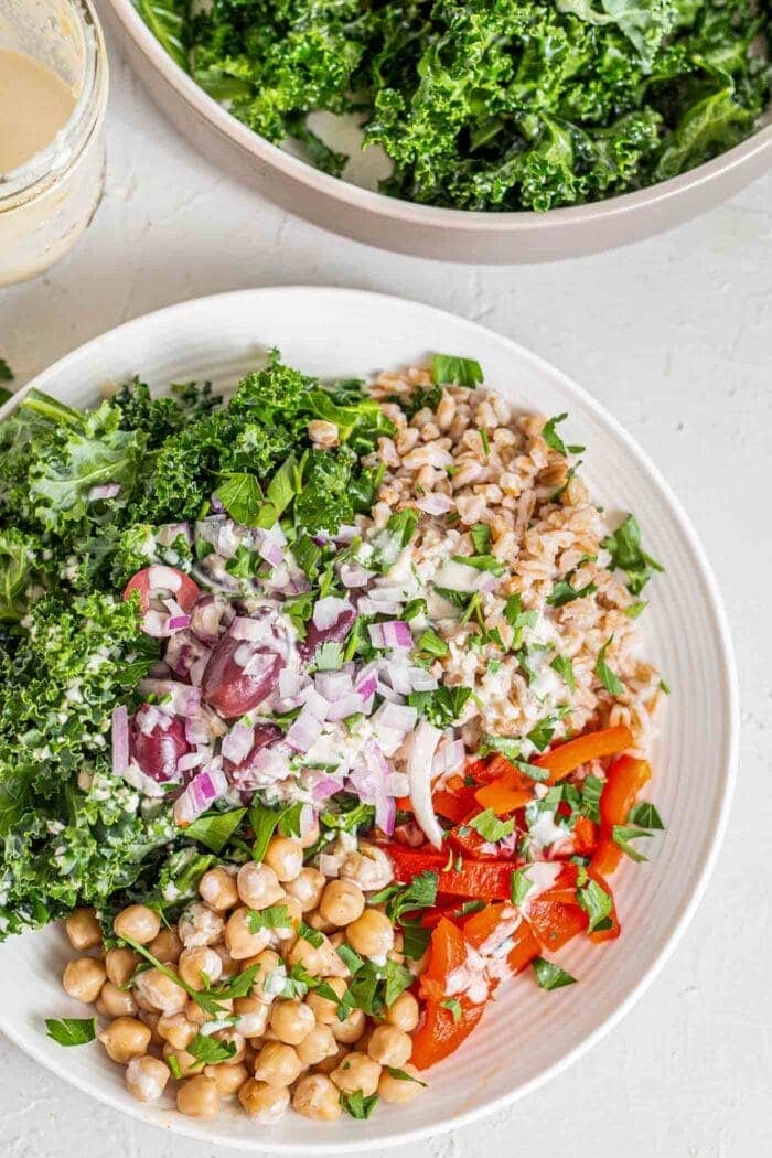 Mediterranean grain bowl recipe