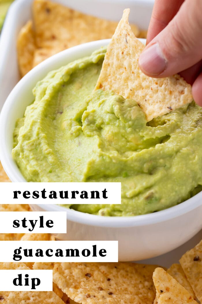 Pin graphic for guacamole dip