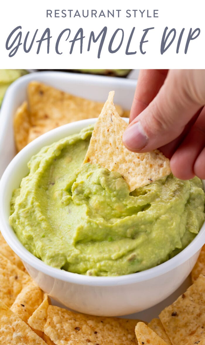 Pin graphic for guacamole dip