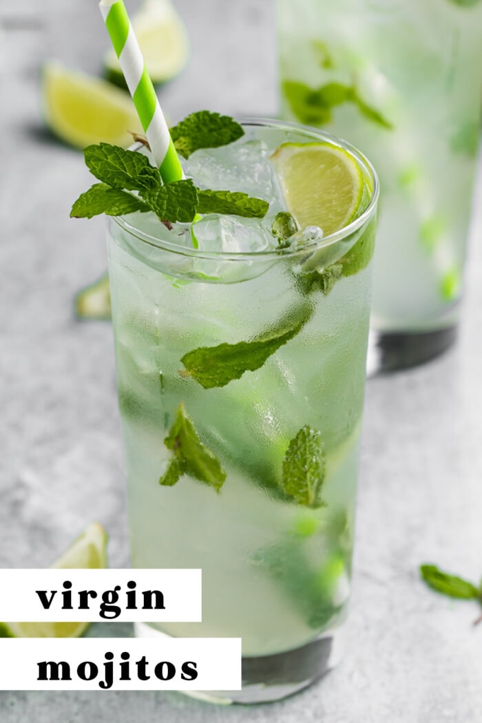 Pin graphic for virgin mojito