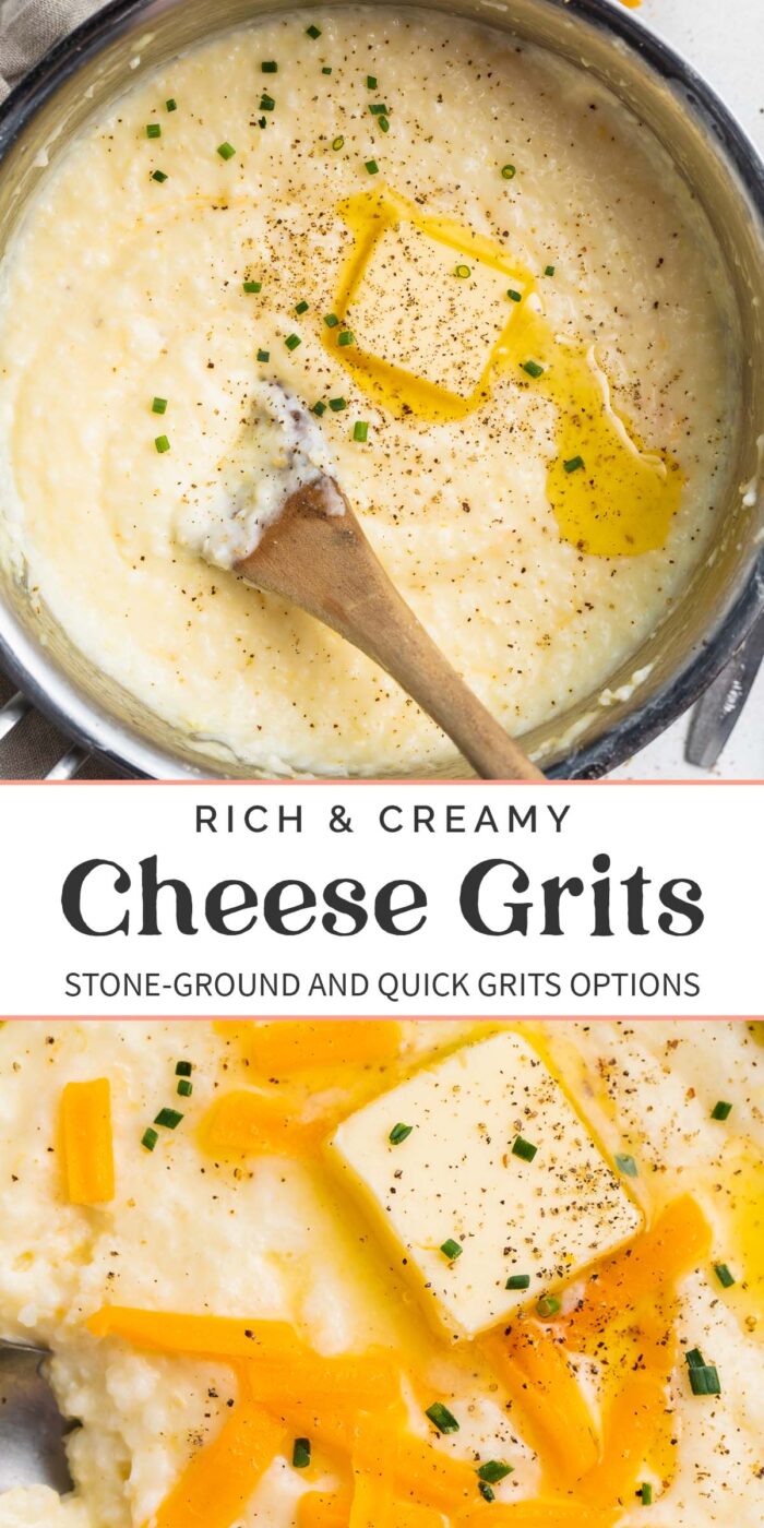 Pin graphic for cheese grits.