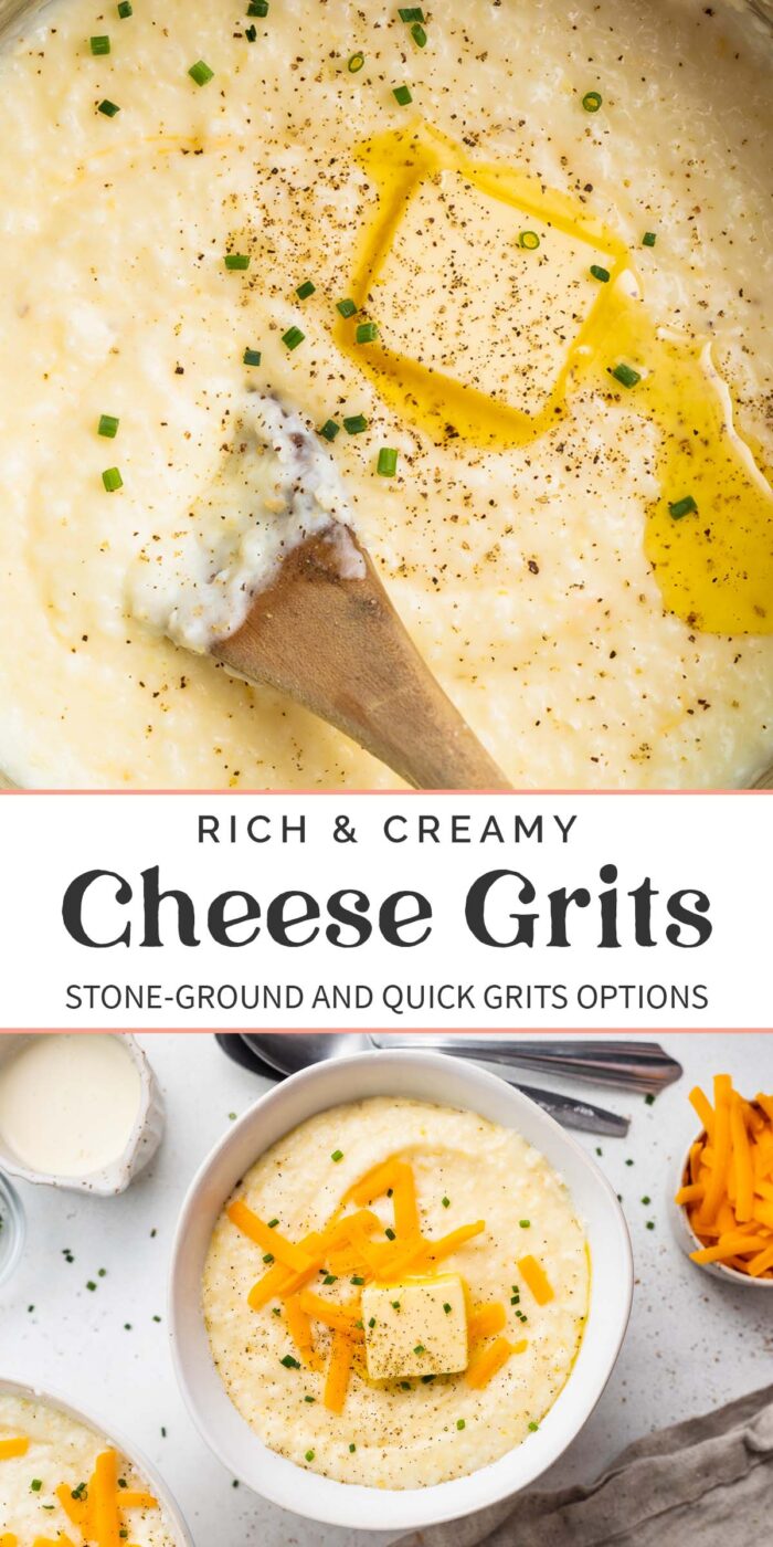 Pin graphic for cheese grits.