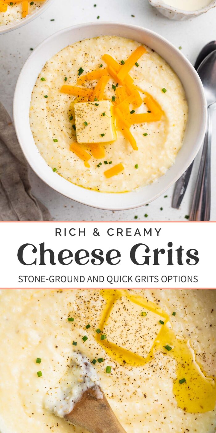 Pin graphic for cheese grits.