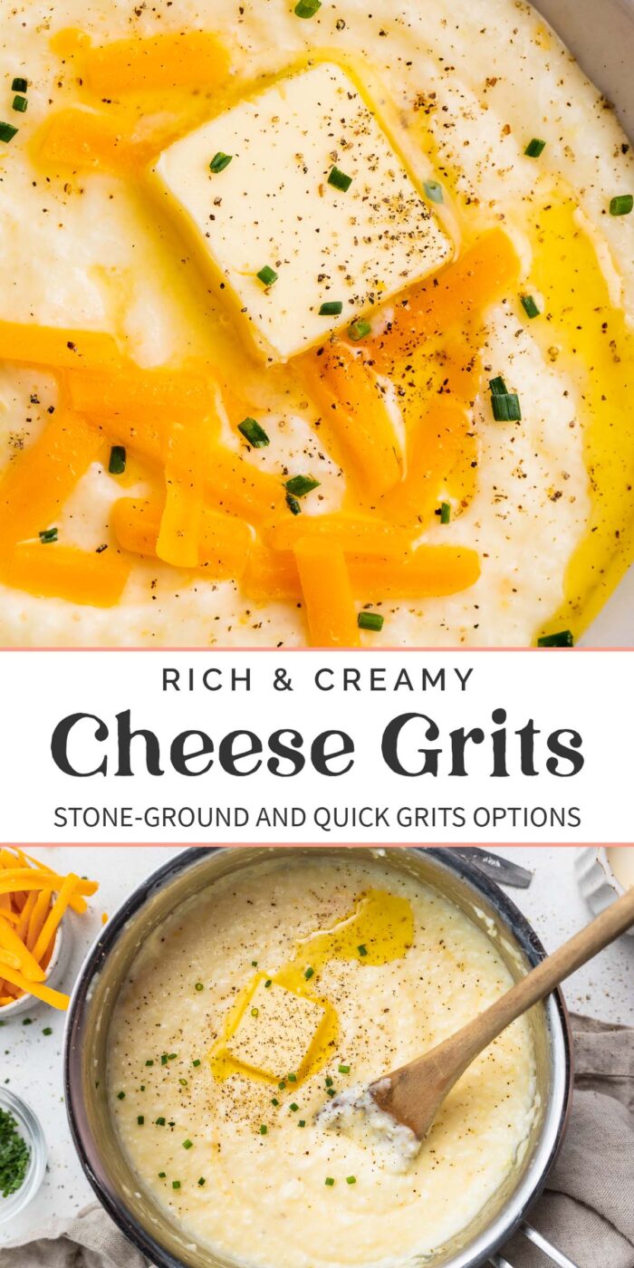 Pin graphic for cheese grits.