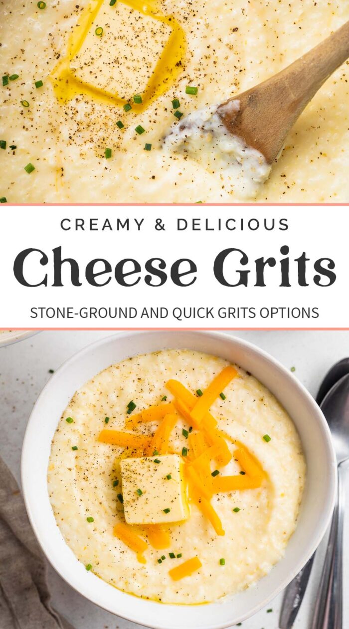 Pin graphic for cheese grits.