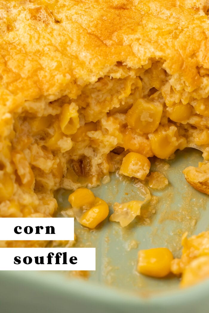 Pin graphic for corn souffle