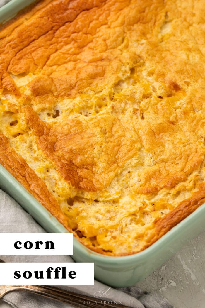 Pin graphic for corn souffle