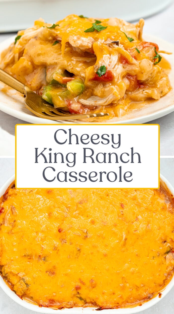 Pin graphic for king ranch casserole