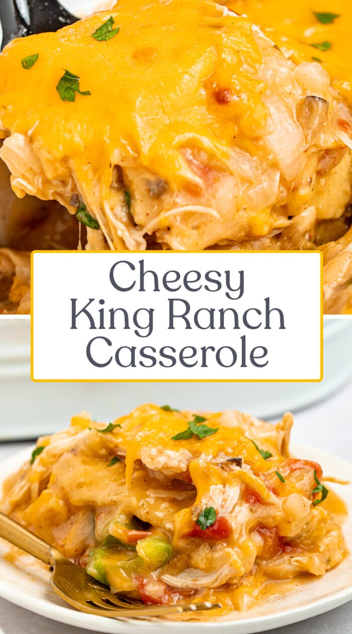 Pin graphic for king ranch casserole