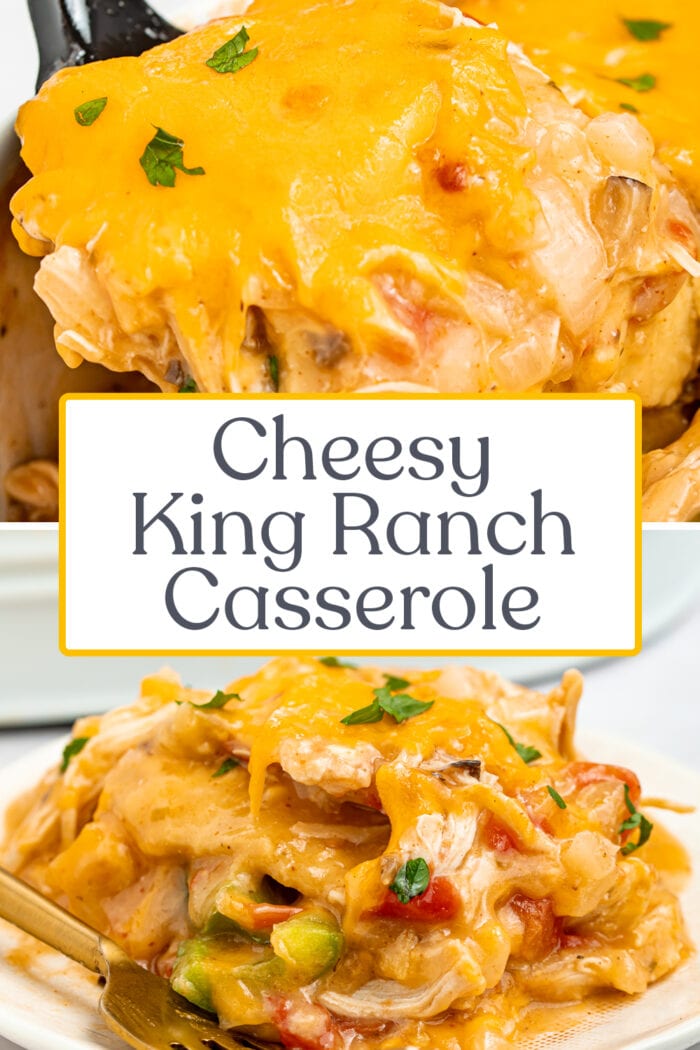 Pin graphic for king ranch casserole