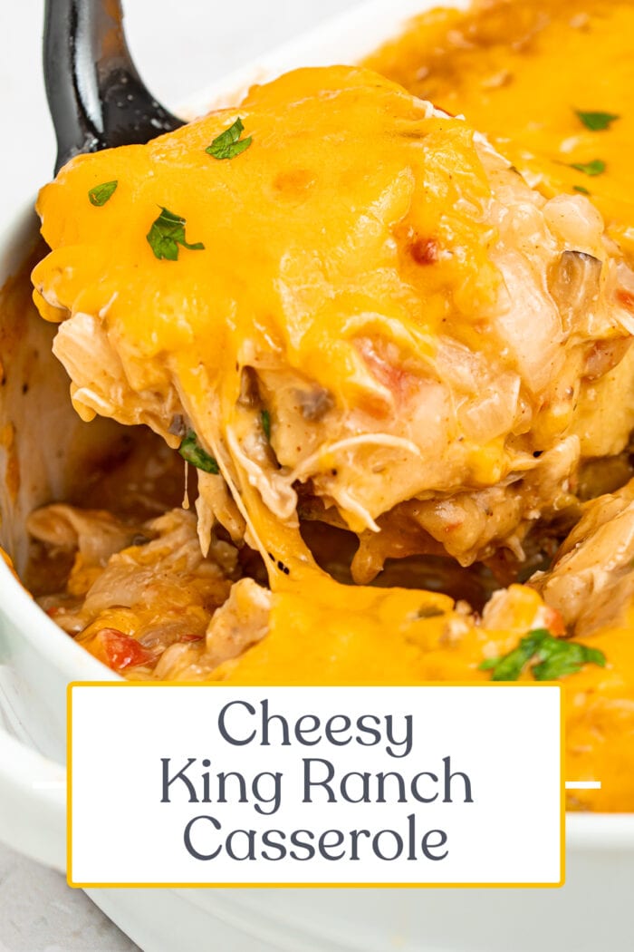 Pin graphic for king ranch casserole