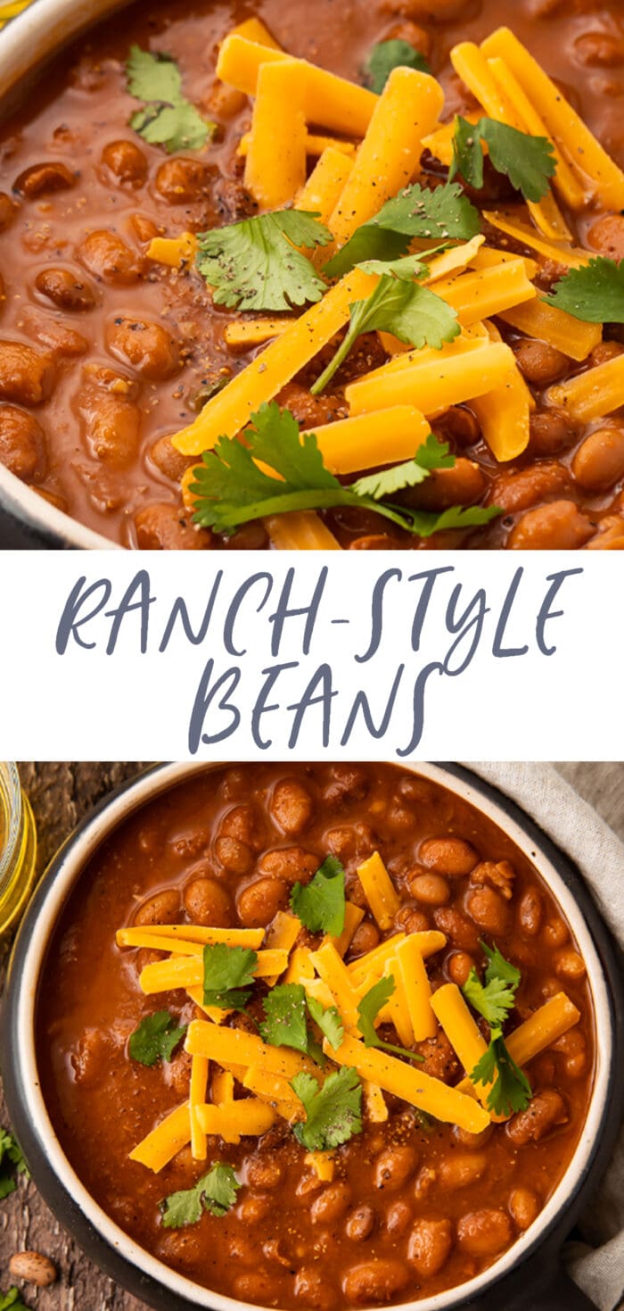 Pin graphic for ranch style beans