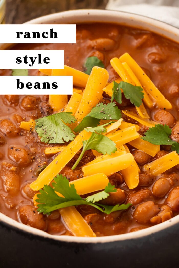 Pin graphic for ranch style beans