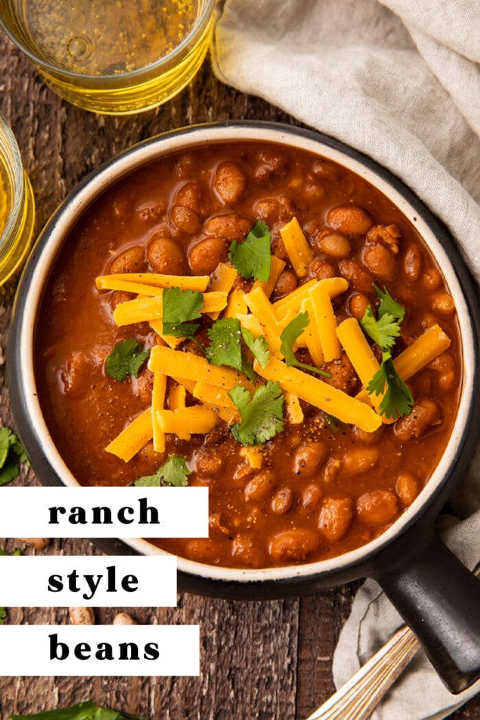 Pin graphic for ranch style beans