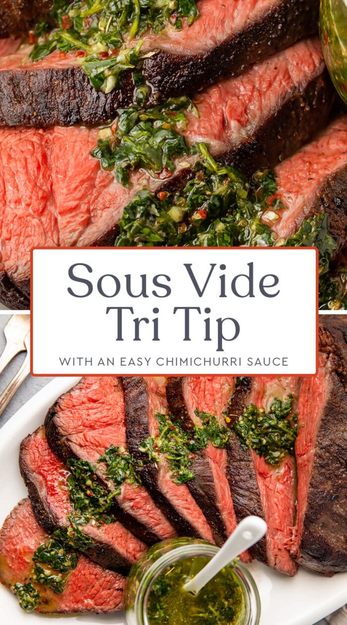 Pin graphic for sous vide tri tip