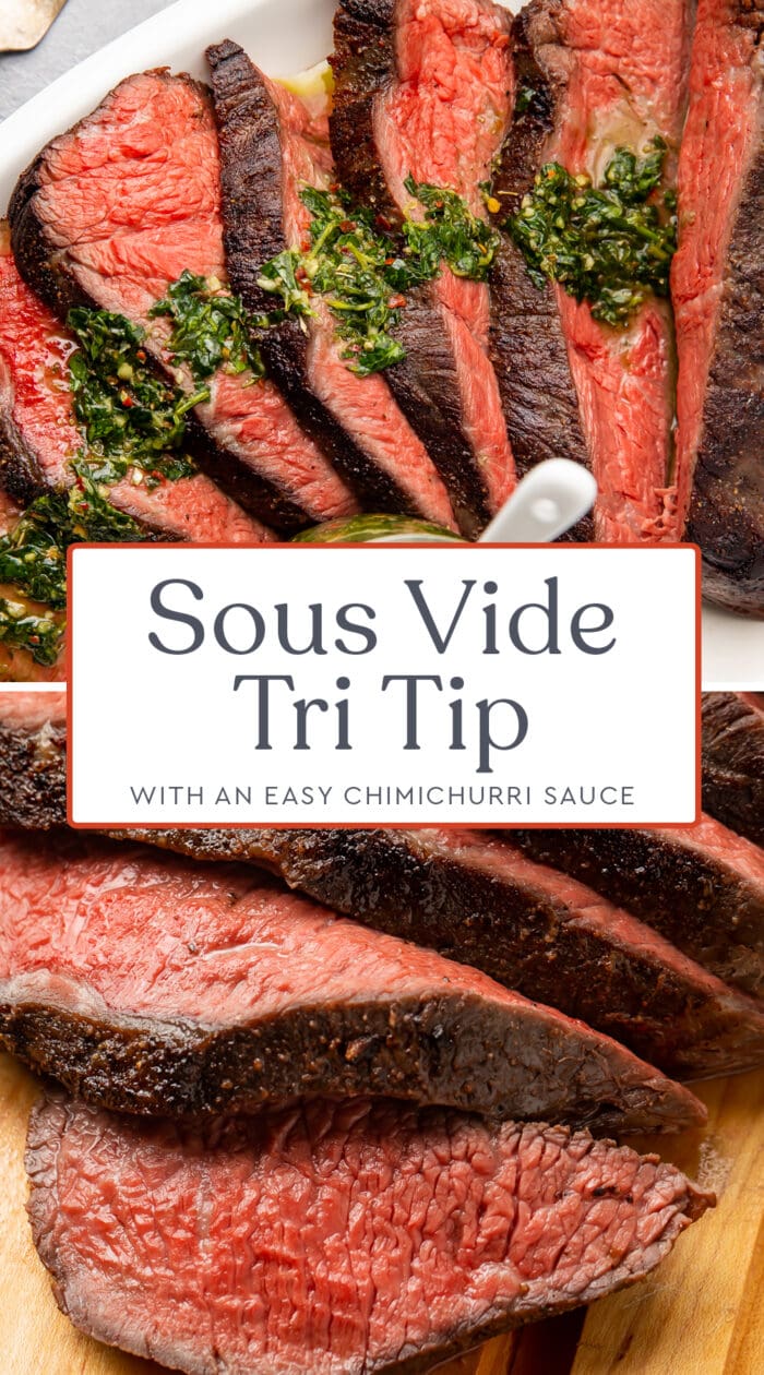 Pin graphic for sous vide tri tip