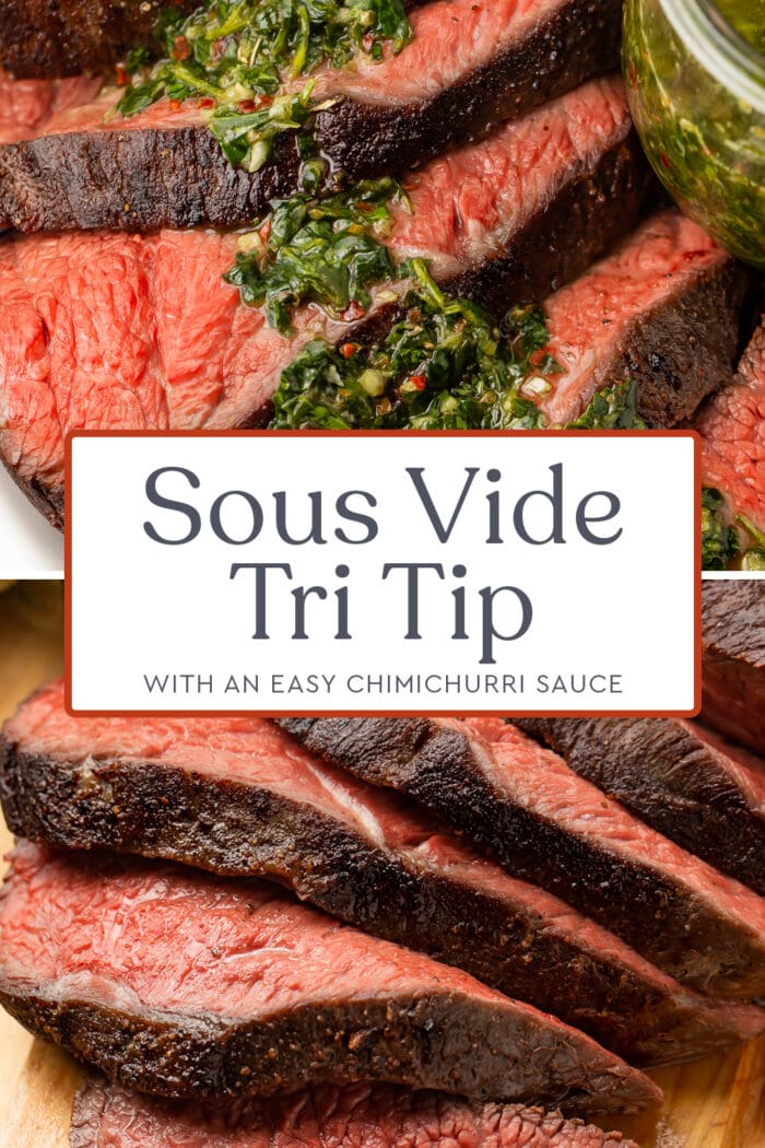 Pin graphic for sous vide tri tip