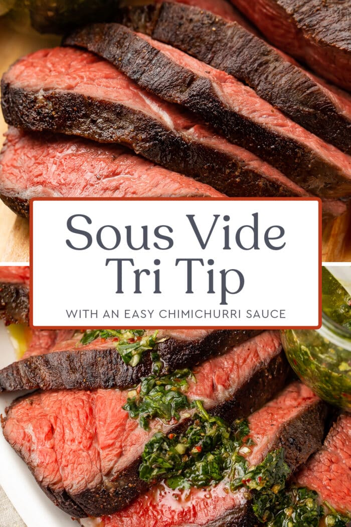 Pin graphic for sous vide tri tip