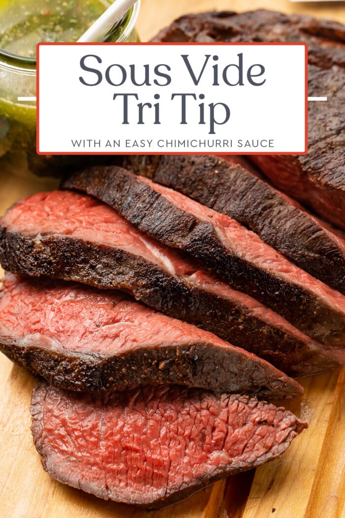 Pin graphic for sous vide tri tip