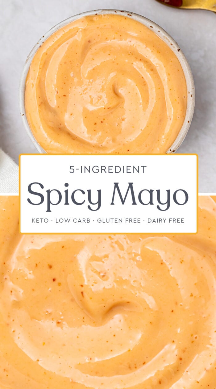 Pin graphic for spicy mayo