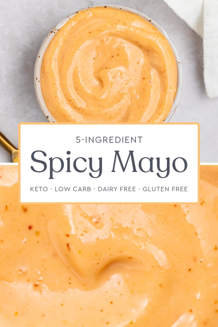 Pin graphic for spicy mayo