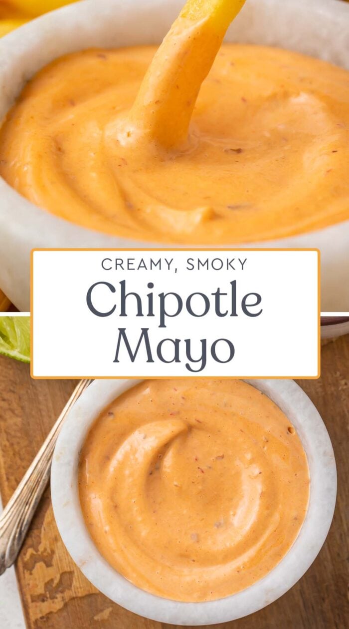 Pin graphic for chipotle mayo