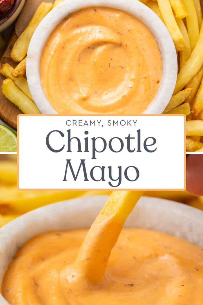 Pin graphic for chipotle mayo