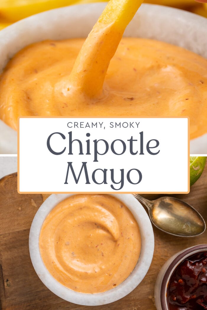 Pin graphic for chipotle mayo